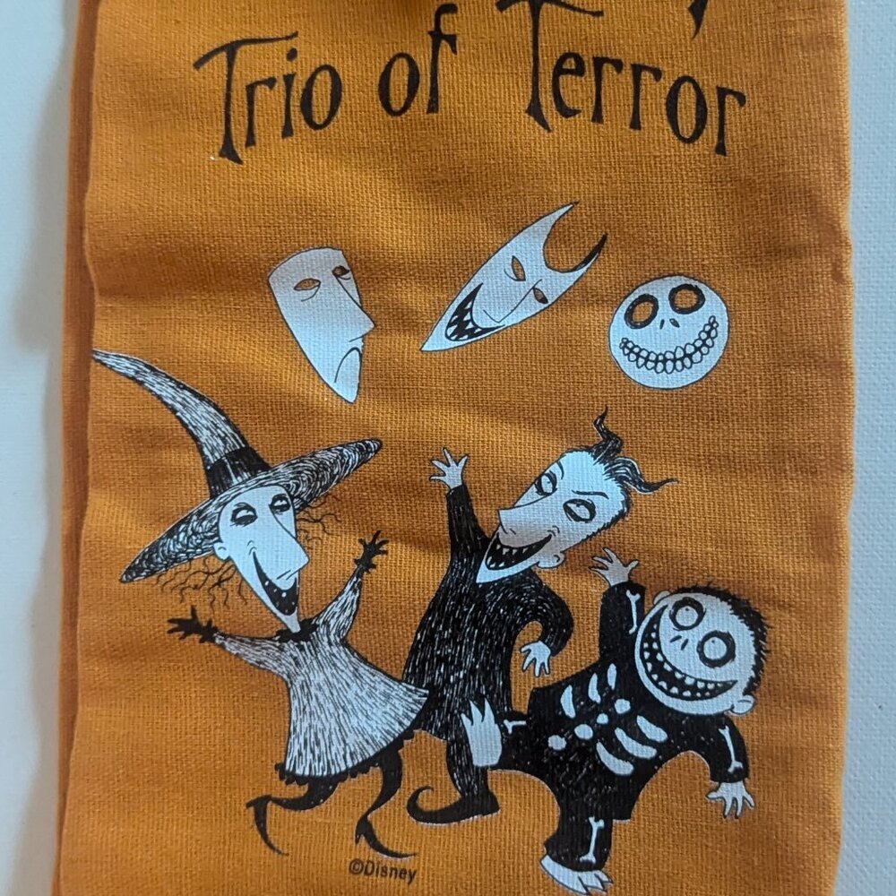 NWT Disney Nightmare Before Christmas Tea Towel 'Trio of Terror' NBC Halloween